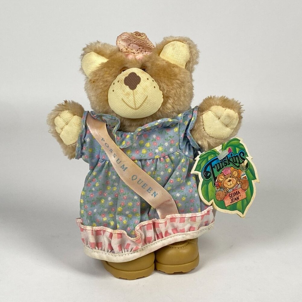 Vintage 1988 Furskins Selma Jean Possum Queen Plush Bear with Hang Tag
